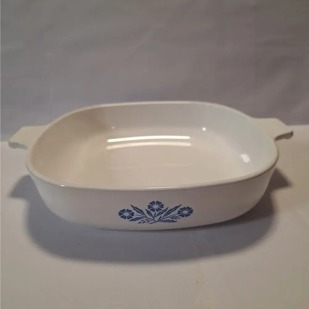 Vintage CorningWare Blue Cornflower Casserole Dish P-9-B 1960s 1970s